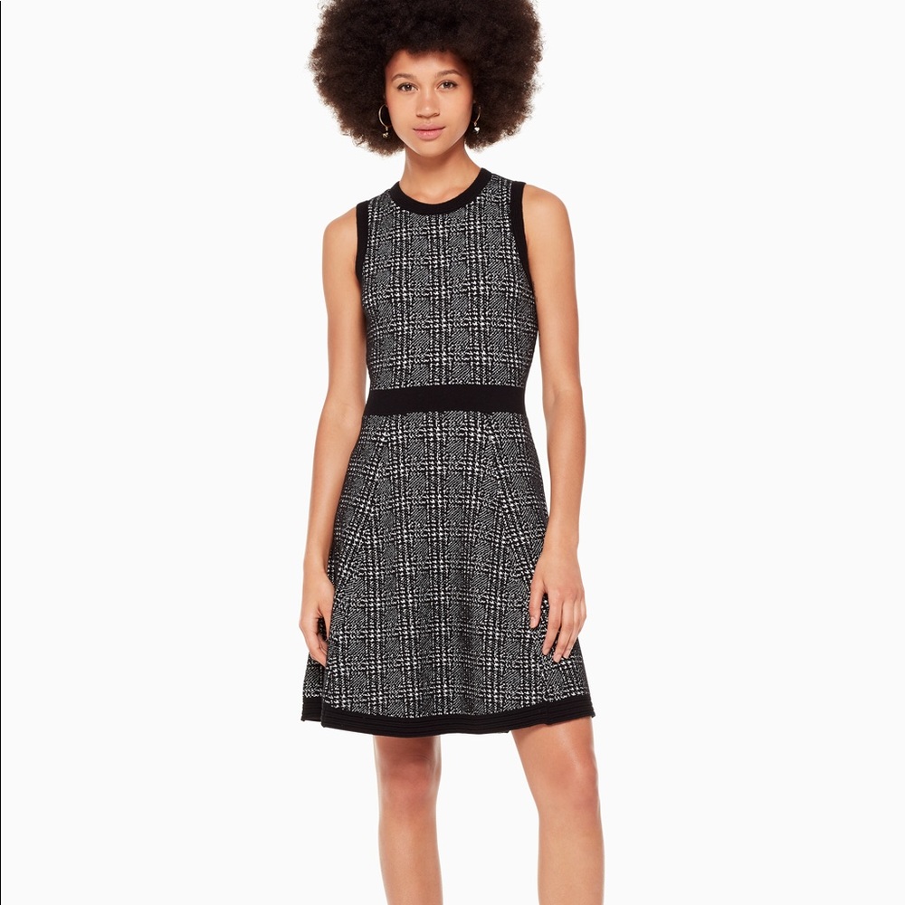 Kate spade out west mod plaid sweater dress sz S